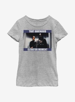 Star Wars Awkward Elevator Moment Youth Girls T-Shirt