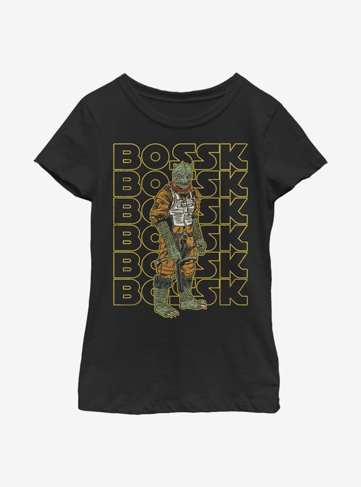 Star Wars Retro Multiple Bossk Youth Girls T-Shirt