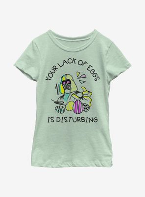 Star Wars Vader Lack Of Eggs Youth Girls T-Shirt
