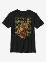 Star Wars Retro Multiple Ewok Youth T-Shirt