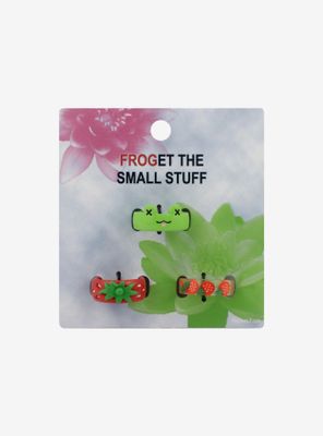 Strawberry Frog Ring Set