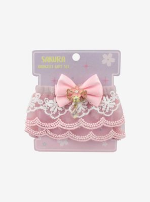 Sakura Lace Bracelet Cuff Set