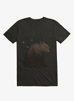 I'm Fine Bear Black T-Shirt