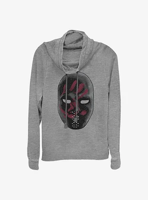 Marvel The Falcon And Winter Soldier Flag Smashers Mask Cowlneck Long-Sleeve Girls Top