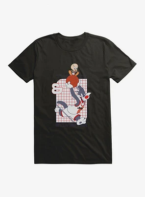 Space Jam: A New Legacy Tweety Bird & Sylvester Cat Grid T-Shirt