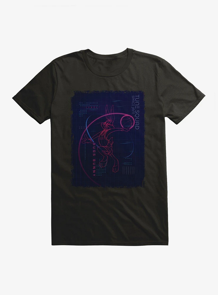 Space Jam: A New Legacy Bugs Bunny Tune Squad Digital Sketch T-Shirt