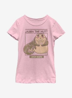 Star Wars Cute Jabba Youth Girls T-Shirt