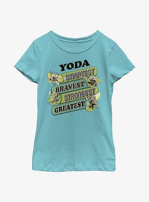 Star Wars Yoda Jumble Youth Girls T-Shirt