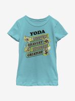 Star Wars Yoda Jumble Youth Girls T-Shirt