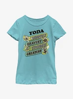 Star Wars Yoda Jumble Youth Girls T-Shirt