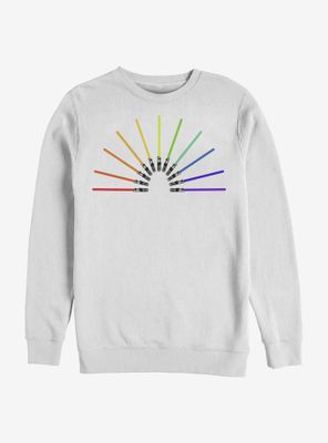 Star Wars Light Sabor Rainbow Sweatshirt