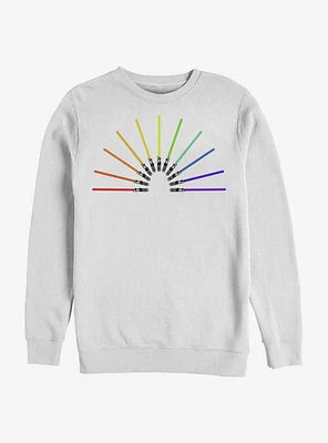Star Wars Light Sabor Rainbow Sweatshirt