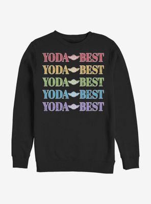 Star Wars Yoda Best Rainbow Sweatshirt