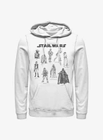 Star Wars Character Chart Hoodie