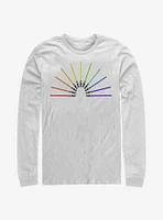 Star Wars Light Sabor Rainbow Long-Sleeve T-Shirt
