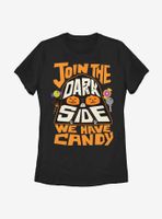 Star Wars Join The Dark SIde We Have Candy Vader Womens T-Shirt