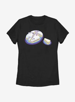 Star Wars Falcon Cake Womens T-Shirt