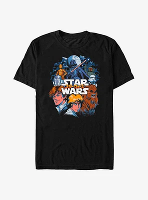 Star Wars Manga Poster T-Shirt