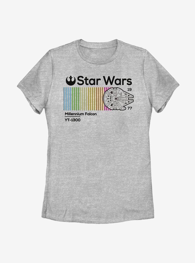 Star Wars Falcon Colorful Womens T-Shirt