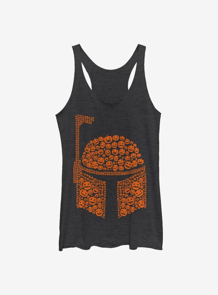 Star Wars Boba Jackolanterns Womens Tank Top