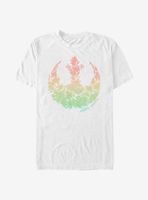 Star Wars Light Rainbow Rebel Logo T-Shirt