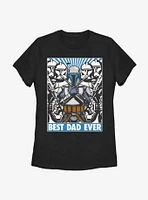 Star Wars Jango Best Dad Ever Womens T-Shirt