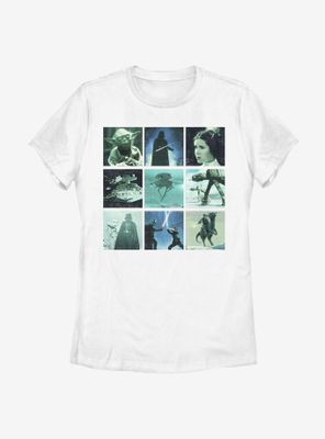 Star Wars Nine Squares Characters Womens T-Shirt