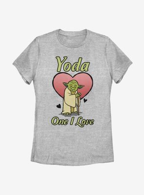 Star Wars Yoda One I Love Womens T-Shirt