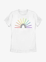 Star Wars Light Sabor Rainbow Womens T-Shirt