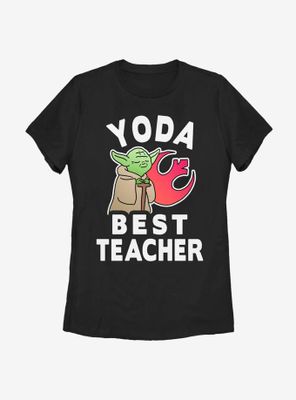 Star Wars Yoda Best Teacher Womens T-Shirt
