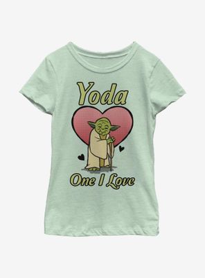 Star Wars Yoda One I Love Youth Girls T-Shirt
