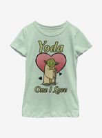 Star Wars Yoda One I Love Youth Girls T-Shirt