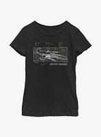 Star Wars Concept Plate Youth Girl T-Shirt