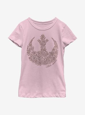Star Wars Rose Rebel Youth Girl T-Shirt