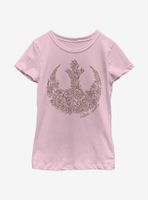 Star Wars Rose Rebel Youth Girl T-Shirt