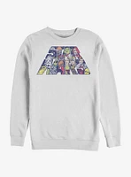 Star Wars Slant Characters Sweatshirt