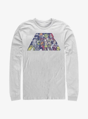 Star Wars Slant Characters Long-Sleeve T-Shirt