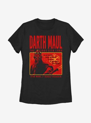 Star Wars Maul Horror Box Womens T-Shirt