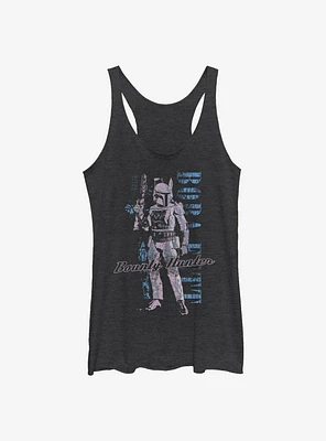 Star Wars Distressed Boba Womens Tank Top