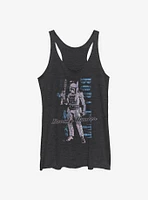 Star Wars Distressed Boba Womens Tank Top