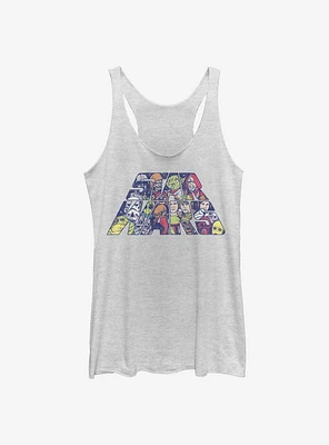 Star Wars Slant Characters Tank Top