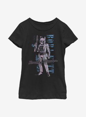 Star Wars Distressed Boba Youth Girl T-Shirt