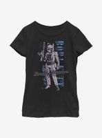 Star Wars Distressed Boba Youth Girl T-Shirt