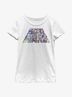 Star Wars Slant Characters Youth Girl T-Shirt