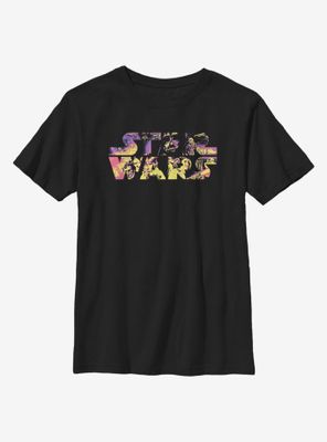 Star Wars Logo Poster Colors Youth T-Shirt