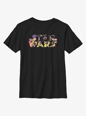 Star Wars Logo Poster Colors Youth T-Shirt