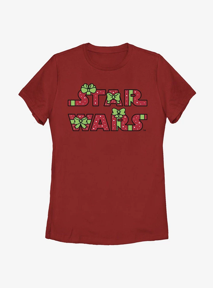 Star Wars Gift Exchange Sleeve Womens T-Shirt