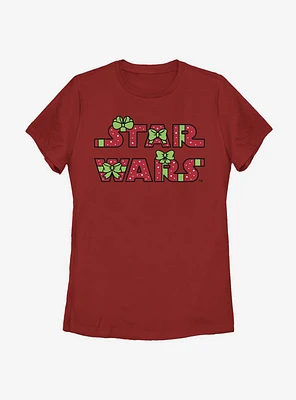 Star Wars Gift Exchange Sleeve Womens T-Shirt