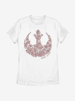 Star Wars Rose Rebel Womens T-Shirt