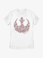 Star Wars Rose Rebel Womens T-Shirt